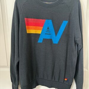 Aviator Nation Crewneck Sweatshirt, grey, medium